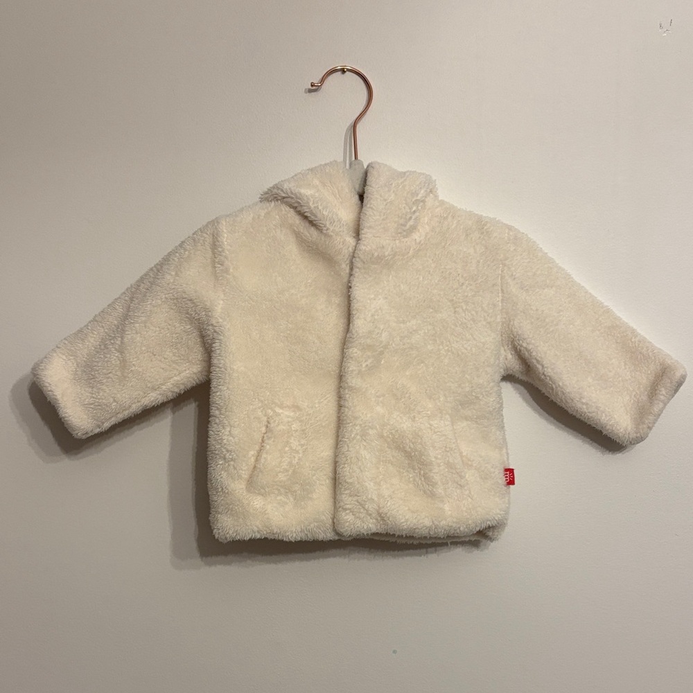 Magnetic Me Baby Jacket, Cloud color, 0-6 months